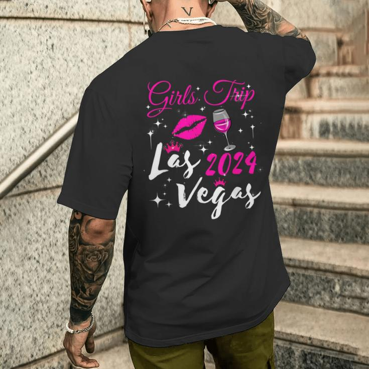 Las Vegas Girls Trip 2024 Girls Weekend Friend Matching Men's T-shirt Back Print Gifts for Him