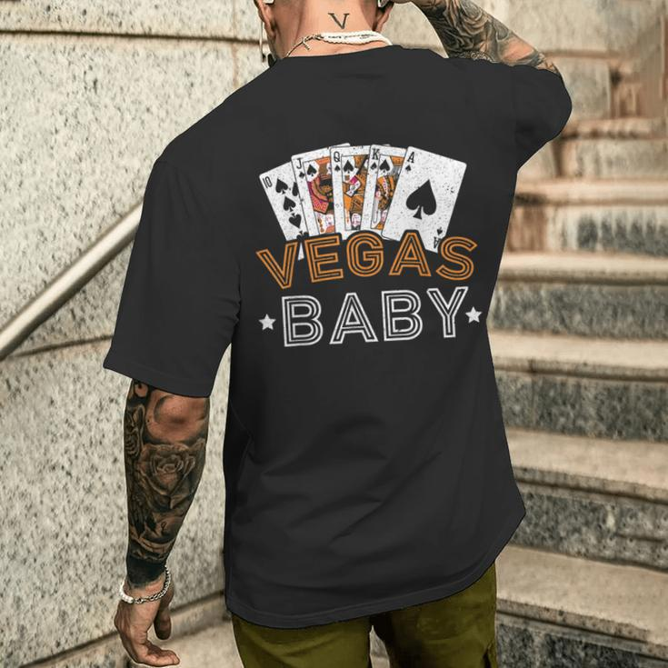 Las Vegas Nevada Strip Glücksspielproblem Kurzärmliges Herren-T-Kurzärmliges Herren-T-Shirt, Schwarz S Geschenke für Ihn