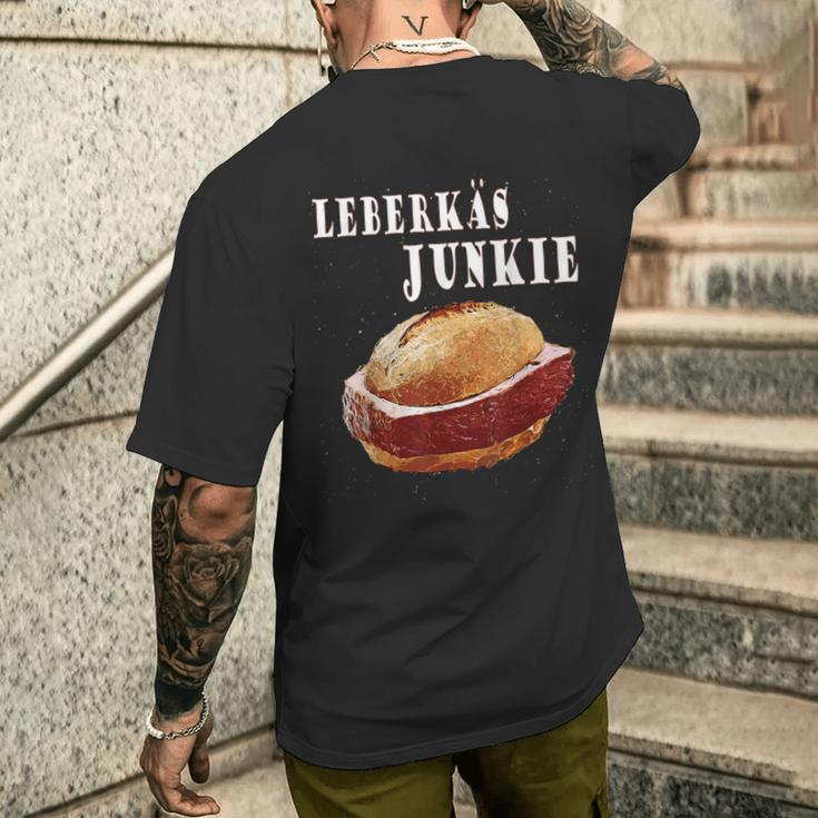 Leberkas Semmel Leberkäs Liebe T-Shirt mit Rückendruck Geschenke für Ihn