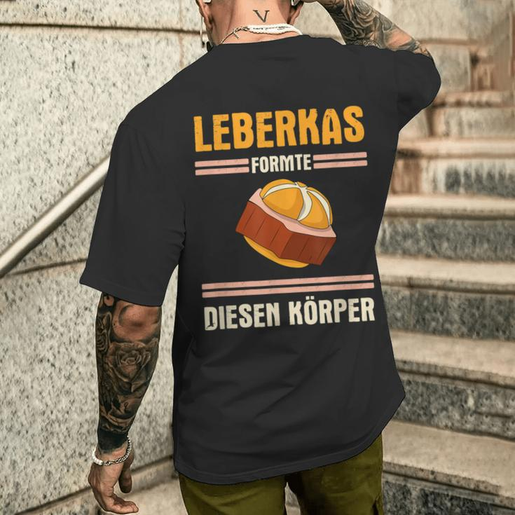 Leberkäse Leberkas Formte Diesen Körper German T-Shirt mit Rückendruck Geschenke für Ihn