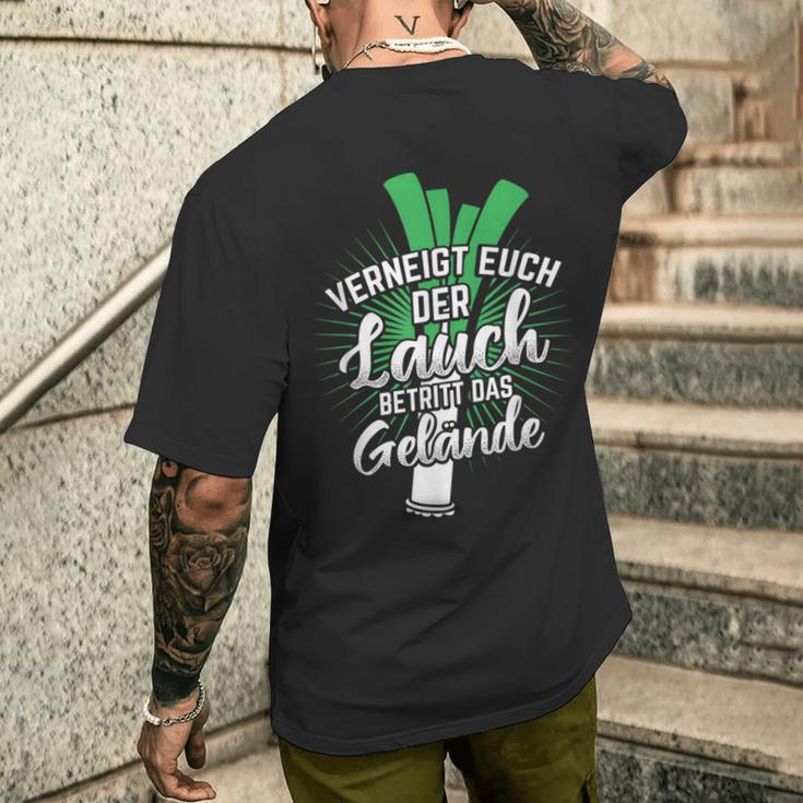 Leek Leek Step Das Gelände Training Fitness T-Shirt mit Rückendruck Geschenke für Ihn