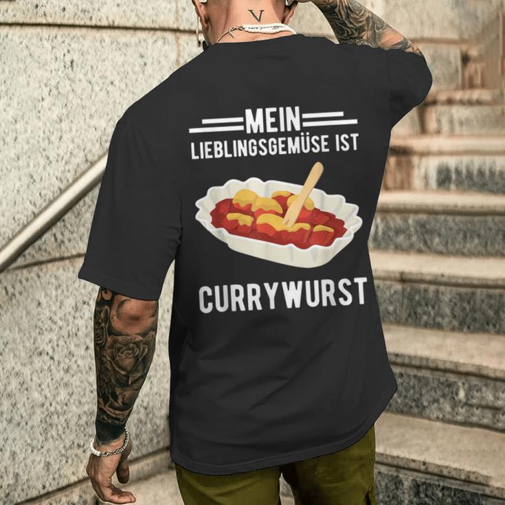 Lieblingfrüse Currywurst Currywurst Ruhr Area T-Shirt mit Rückendruck Geschenke für Ihn