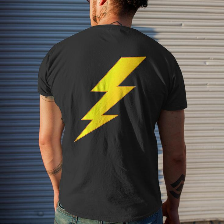Lightning Bolt Last Minute Halloween Costume Mens Back Print T-shirt Gifts for Him