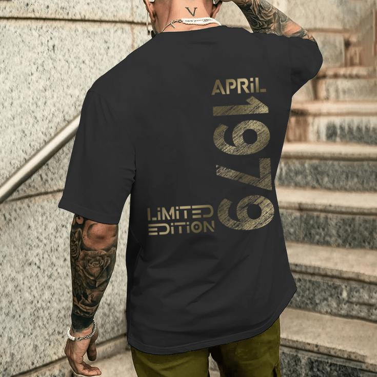 Limited Edition April 1979 Mann Frau 45 Geburtstag T-Shirt mit Rückendruck Geschenke für Ihn