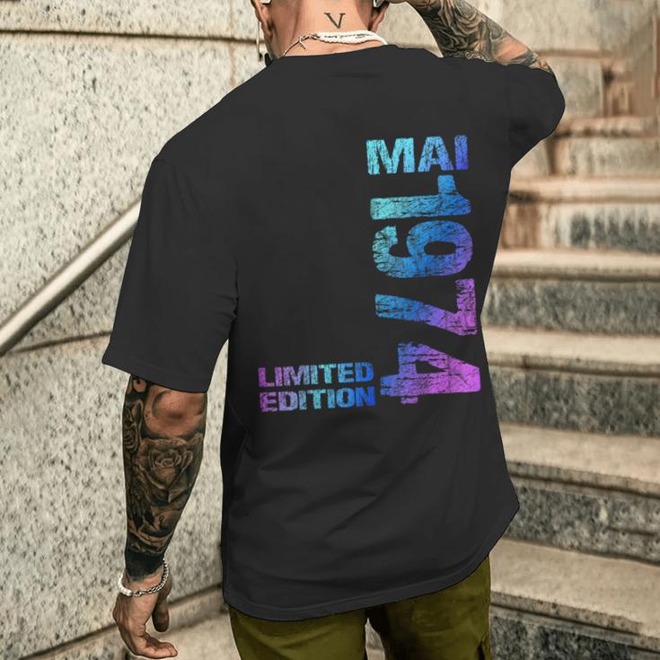 Limited Edition Mai 1974 Mann Frau 50 Geburtstag T-Shirt mit Rückendruck Geschenke für Ihn