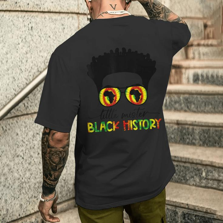 Little Mister Black History Month Boys Kid African Toddler Men's T-shirt Back Print Gifts for Him