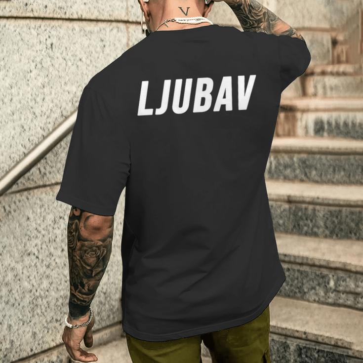 Ljubav T-Shirt mit Rückendruck Geschenke für Ihn