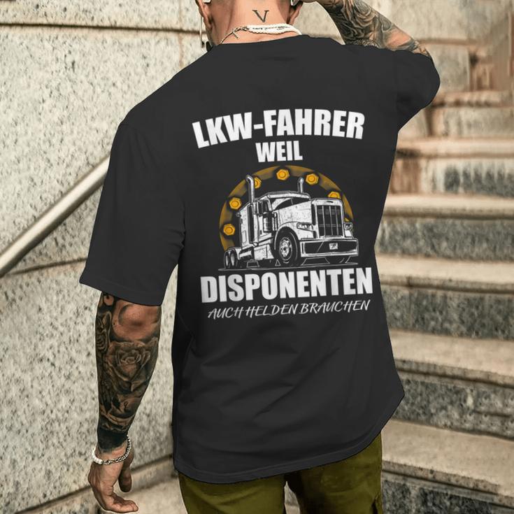 Lkw-Fahrer Kurzärmliges Herren-T-Kurzärmliges Herren-T-Shirt Weil Disponenten Auch Helden Brauchen, Berufsshirt Geschenke für Ihn