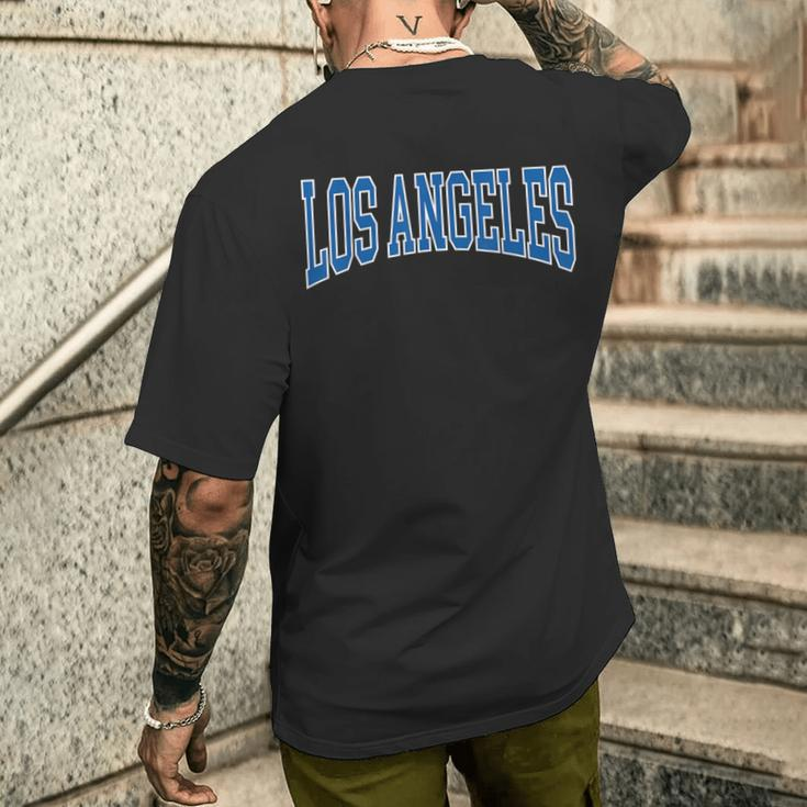 Los Angeles Text Men's T-shirt Back Print Gifts for Him