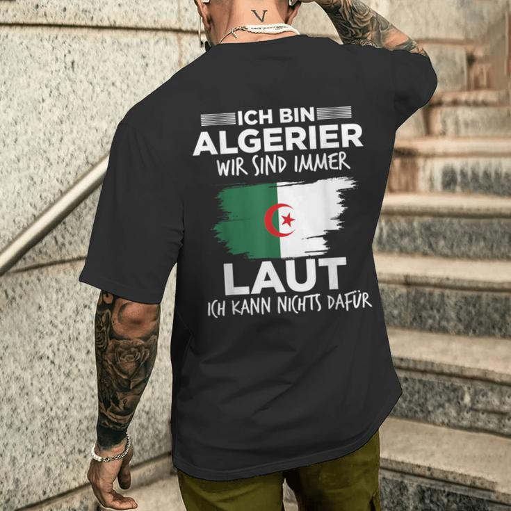 Loud Algerian Algeria T-Shirt mit Rückendruck Geschenke für Ihn