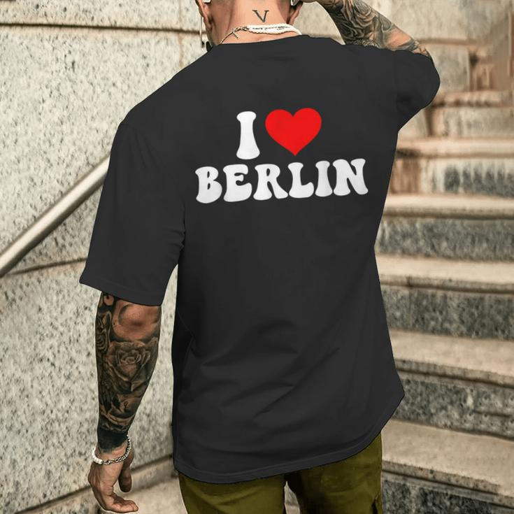 I Love Berlin T-Shirt mit Rückendruck Geschenke für Ihn