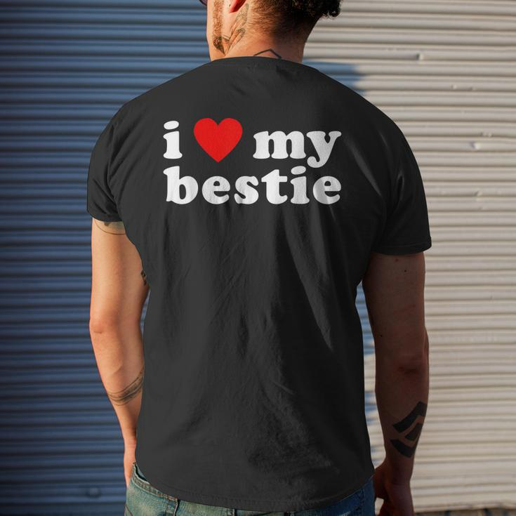 I Love My Bestie Best Friend Bff Cute Matching Friends Heart Mens Back Print T-shirt Gifts for Him