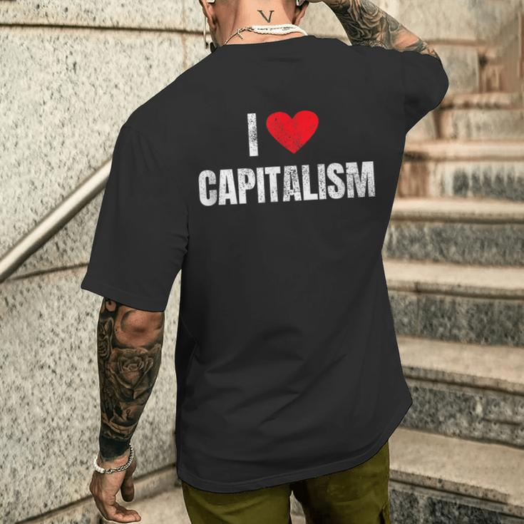 I Love Capitalism Capitalism Capitalists T-Shirt mit Rückendruck Geschenke für Ihn