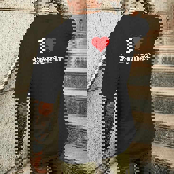I Love Mayonnaise T-shirt imprimé au dos Cadeaux pour lui