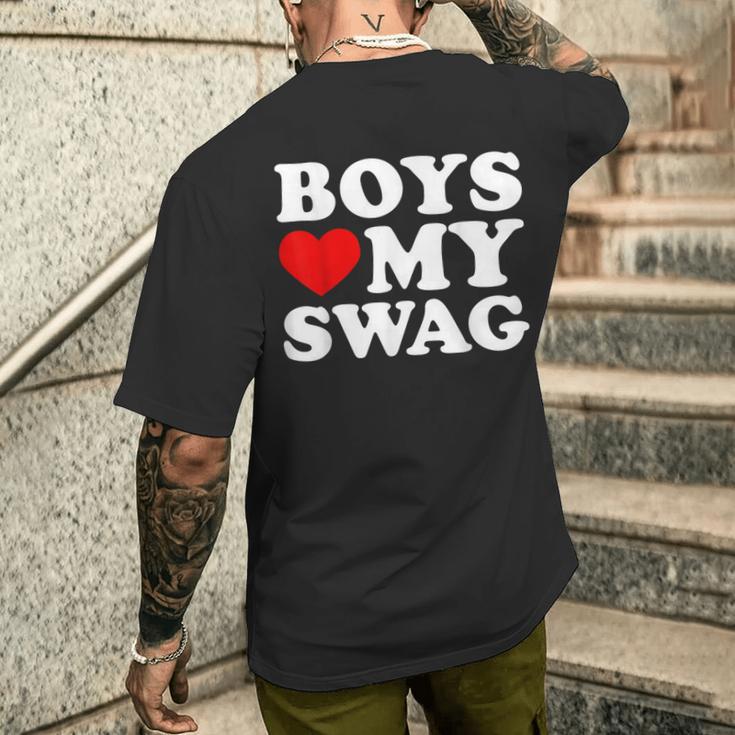 Love My Swag Boys Heart Hip HopT-Shirt mit Rückendruck Geschenke für Ihn