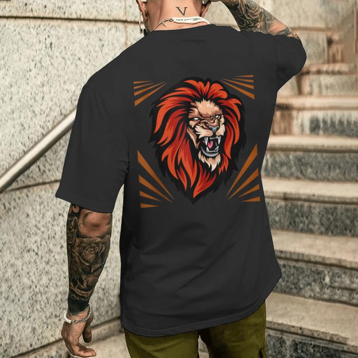 Löwe Geburtstag Biest Löweon Judah Dschungelkönig Männer Junge Papa Sohn T-Shirt mit Rückendruck Geschenke für Ihn