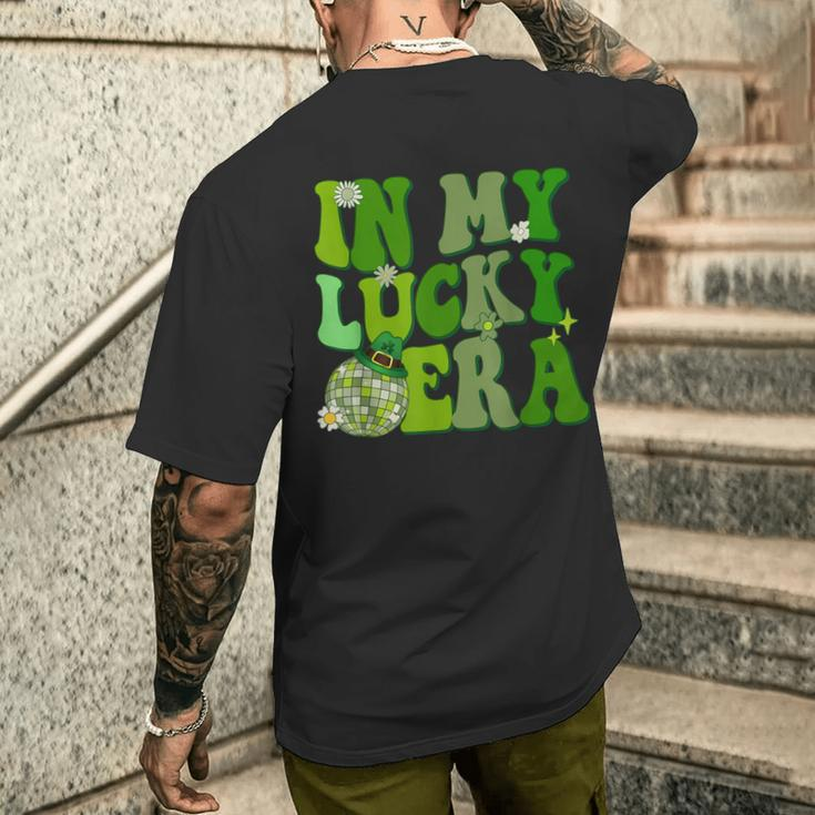 In My Lucky Era St Patrick Paddy Day Retro Disco Men's T-shirt Back Print Gifts for Him