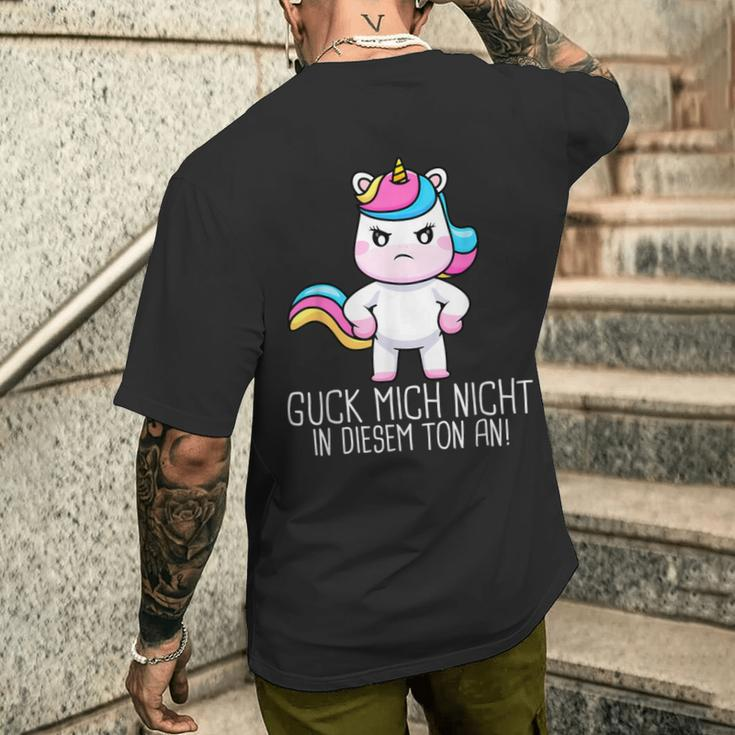 Lucky Mich Nicht In Dieser Ton An Unicorn T-Shirt mit Rückendruck Geschenke für Ihn