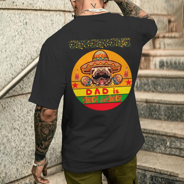 Lustiger Cinco De Mayo Für Papa Cooler Papa Ist Cinco De Cinco T-Shirt mit Rückendruck Geschenke für Ihn