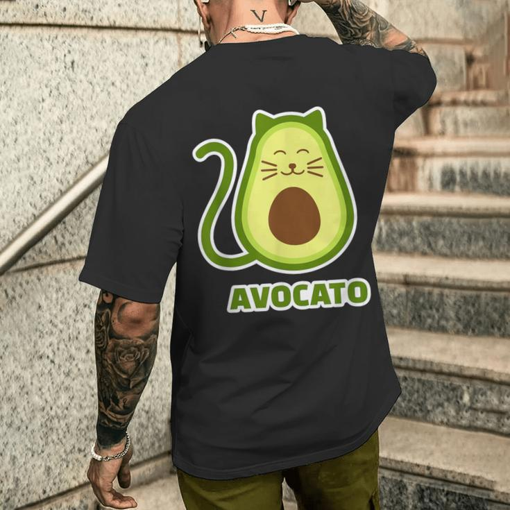 Lustiges Avocato-Katzen Kurzärmliges Herren-T-Kurzärmliges Herren-T-Shirt, Geschenkidee für Katzenliebhaber Geschenke für Ihn