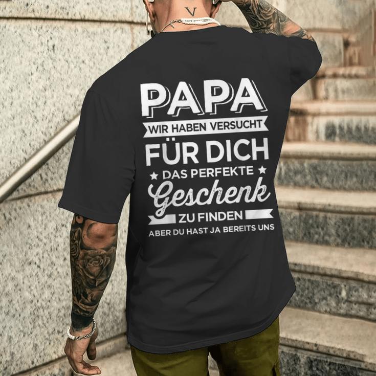 Lustiges Papa Geschenk Zumatertag Geburtstag Weihnachten T-Shirt mit Rückendruck Geschenke für Ihn