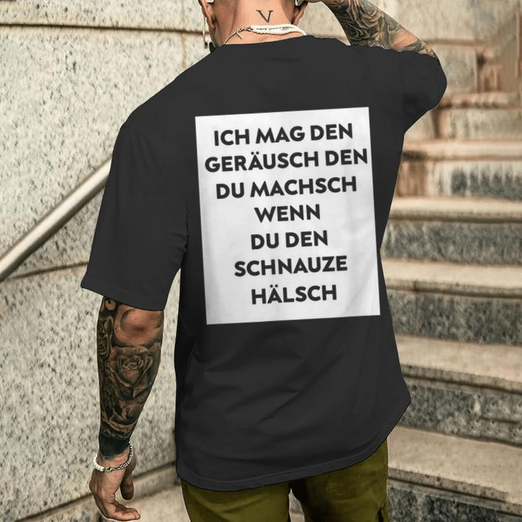 Lustiges Spruch Kurzärmliges Herren-T-Kurzärmliges Herren-T-Shirt Geräusch beim Schweigen – Schwarz, Statement Mode Geschenke für Ihn