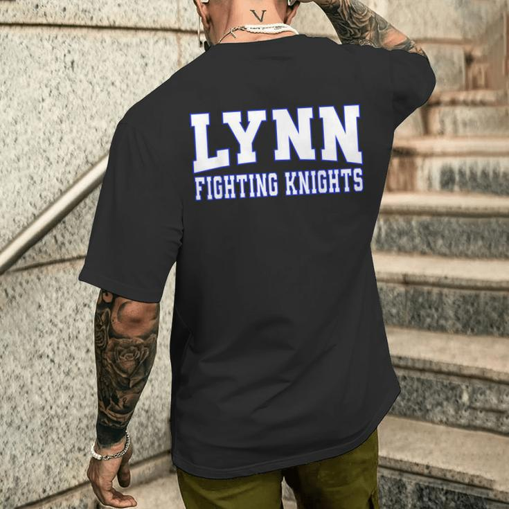 Lynn University Fighting Knights_Wht-01 Men's T-shirt Back Print Gifts for Him