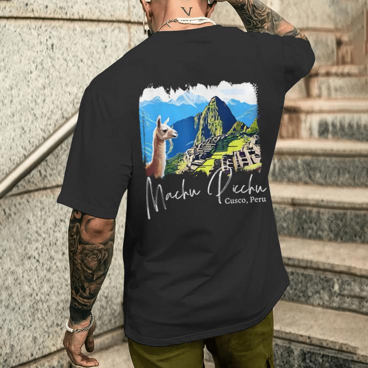 Machu Picchu T-Shirt mit Rückendruck Geschenke für Ihn