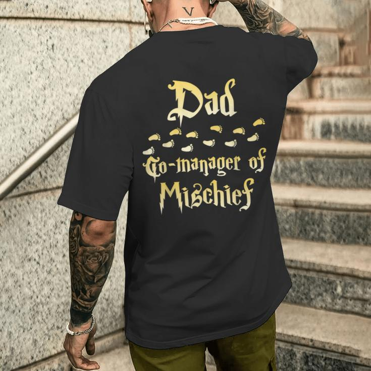 Magical Dad Manager Of Mischief Matching Family Birthday Men's T-shirt Back Print Gifts for Him