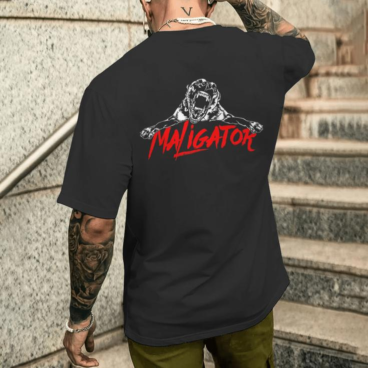 Maligator Belgian Malinois Dog Slogan Wilsigns T-Shirt mit Rückendruck Geschenke für Ihn