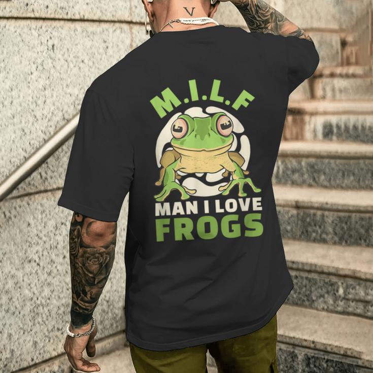 Man Ich Liebe Frogs MILF Frog T-Shirt mit Rückendruck Geschenke für Ihn