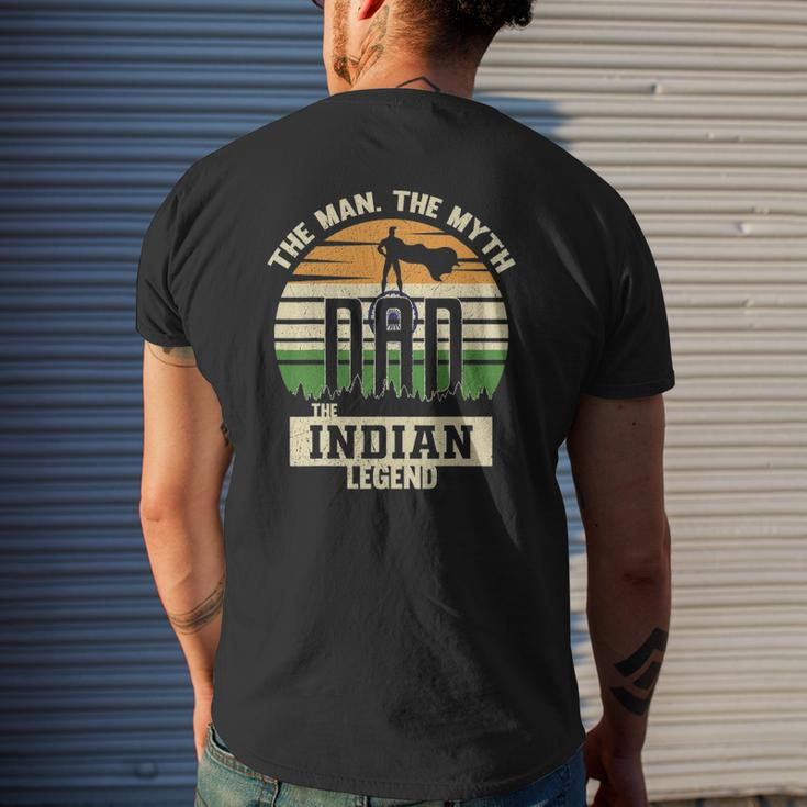 The Man The Myth The Indian Legend Dad Mens Back Print T-shirt Gifts for Him