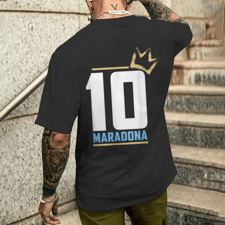 Maradona Sueno Bendito El 10 T-Shirt mit Rückendruck Geschenke für Ihn