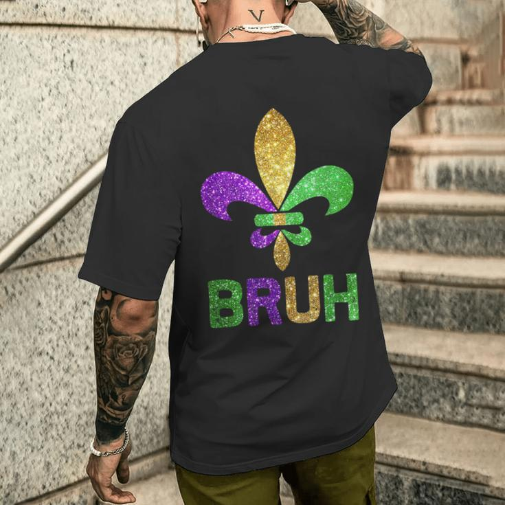 Mardi Gras Bruh Carnival Men's T-shirt Back Print Gifts for Him