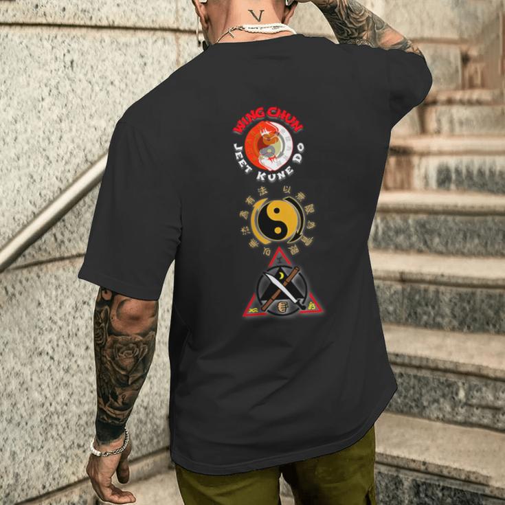 Martial Arts Of Kali Wing Chun Jkd Jeet Kune Do T-Shirt mit Rückendruck Geschenke für Ihn