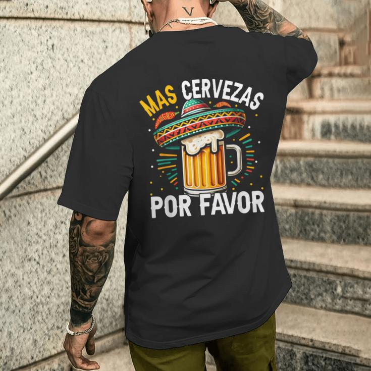 Mas Cervezas Por Favor Cinco De Mayo Drinking Men Men's T-shirt Back Print Gifts for Him