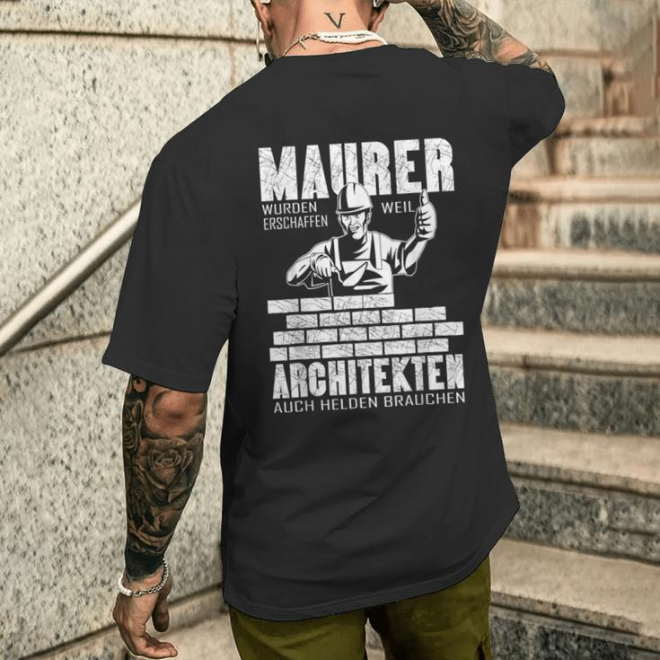 Mason Masrer Weil Architekten Auch Helden Braucht Masrer T-Shirt mit Rückendruck Geschenke für Ihn