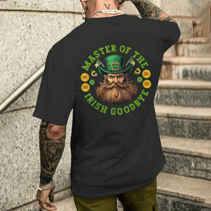 Master Of The Irish Goodbye St Patrick's Day Paddy's Party Men's T-shirt Back Print Gifts for Him