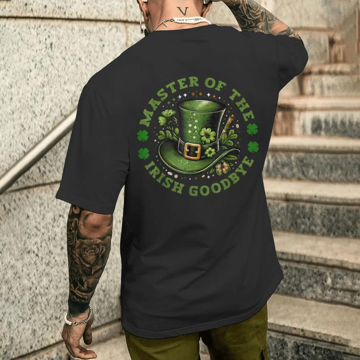 Master Of The Irish Goodbye St Patrick's Day Paddy's Party Men's T-shirt Back Print Gifts for Him