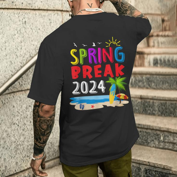 Matching Group Spring Break 2024 Family Vacation Vintage Men's T-shirt Back Print Gifts for Him