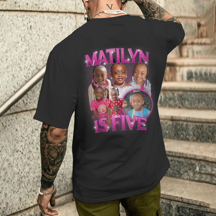 Matilyn Is Five Men's T-shirt Back Print Gifts for Him