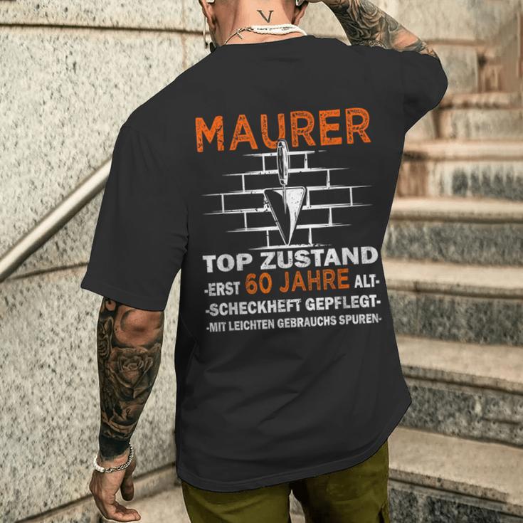 Maurer Top Zustand 60 Jahre Old Masonry T-Shirt mit Rückendruck Geschenke für Ihn