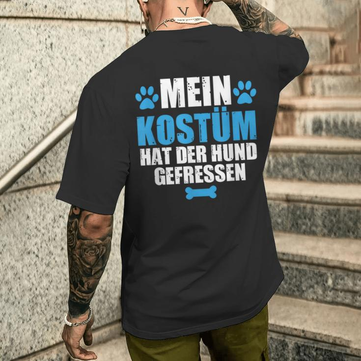 Mein Kostüm Hat Der Hund Gefressen German Language T-Shirt mit Rückendruck Geschenke für Ihn