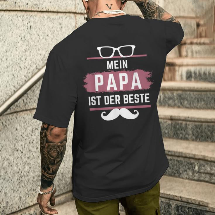 Mein Papa Ist Der Beste T-Shirt mit Rückendruck Geschenke für Ihn