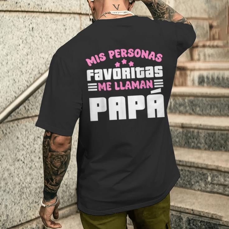 Meine Lieblingspersonen Ich Rufe Papa Für Eltern An T-Shirt mit Rückendruck Geschenke für Ihn