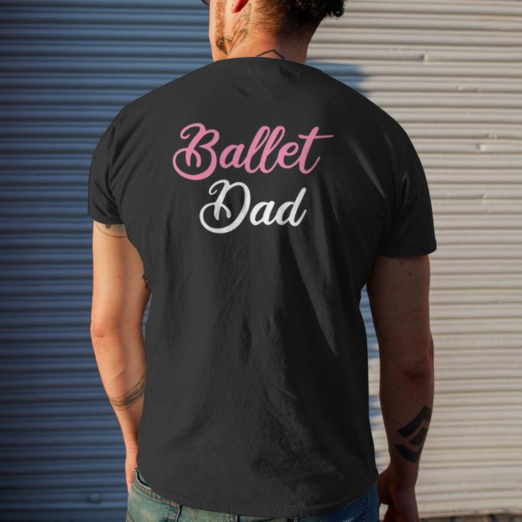 Mens Ballet Dad Ballet Dancing Ballerina Ballet Dancer Mens Back Print T-shirt Gifts for Him