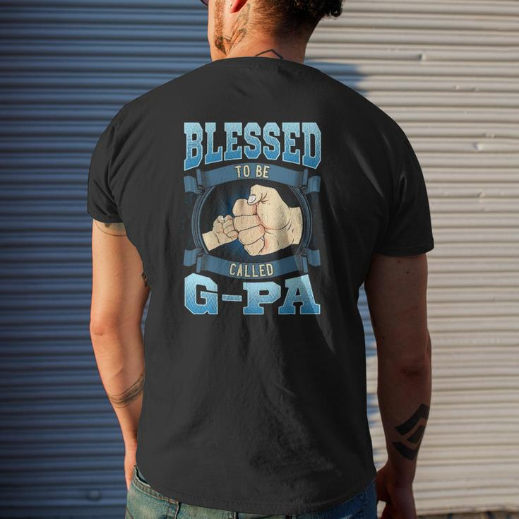 Mens Blessed To Be Called G Pa G Pa Grandpa Mens Back Print T-shirt Gifts for Him
