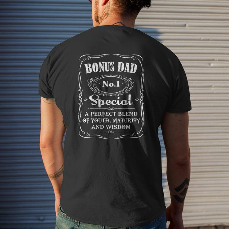 Mens Bonus Dad No1 Special A Perfect Blend Of Youth Mens Back Print T-shirt Gifts for Him