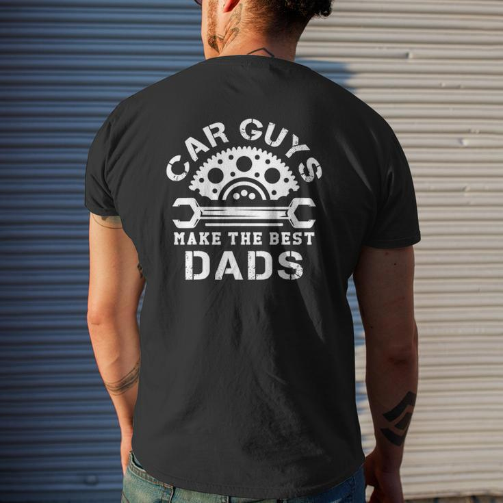 Mens Car Guys Make The Best Dads Car Shop Mechanical Daddy Saying Mens Back Print T-shirt Gifts for Him