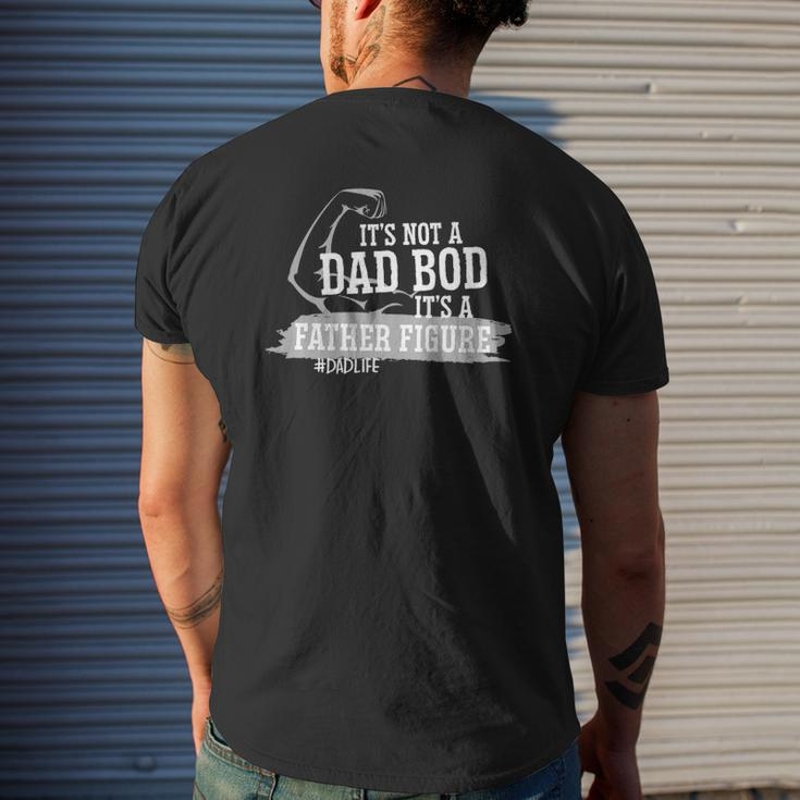 Mens Dad Bod Bear It's Not A Dad Bod It's A Father Figure Mens Back Print T-shirt Gifts for Him